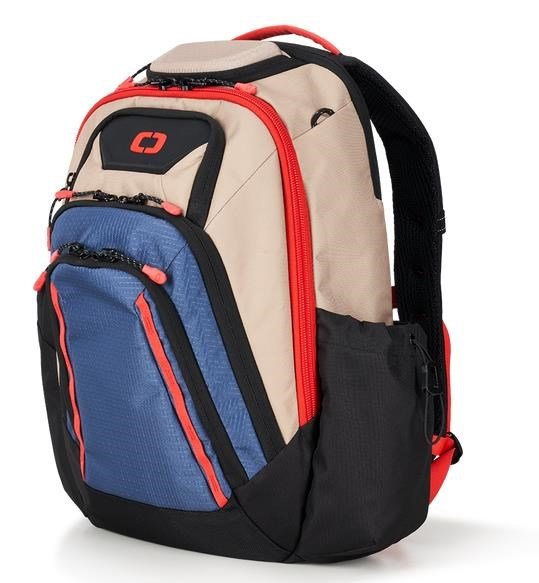 Ogio Gambit Pro Backpack 25L bag, tan/blue/red