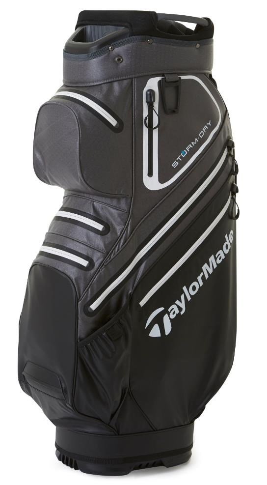 TaylorMade Storm-Dry Waterproof cart bag, black/grey