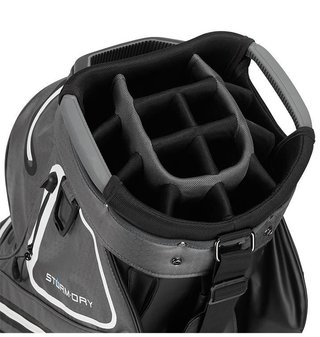 TaylorMade Storm-Dry Waterproof cart bag, black/grey