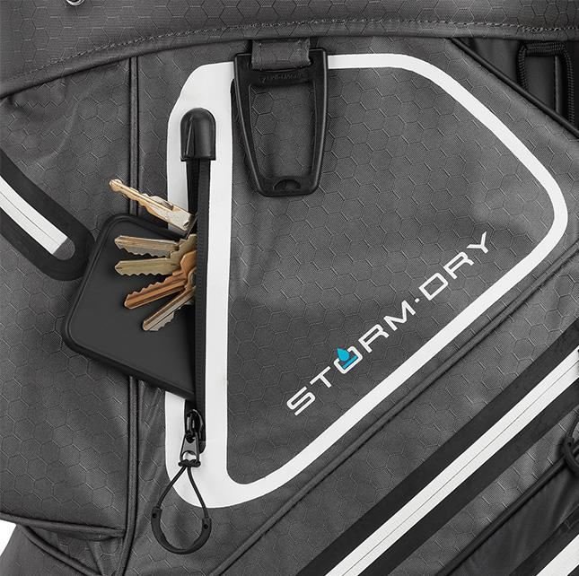 TaylorMade Storm-Dry Waterproof cart bag, black/grey