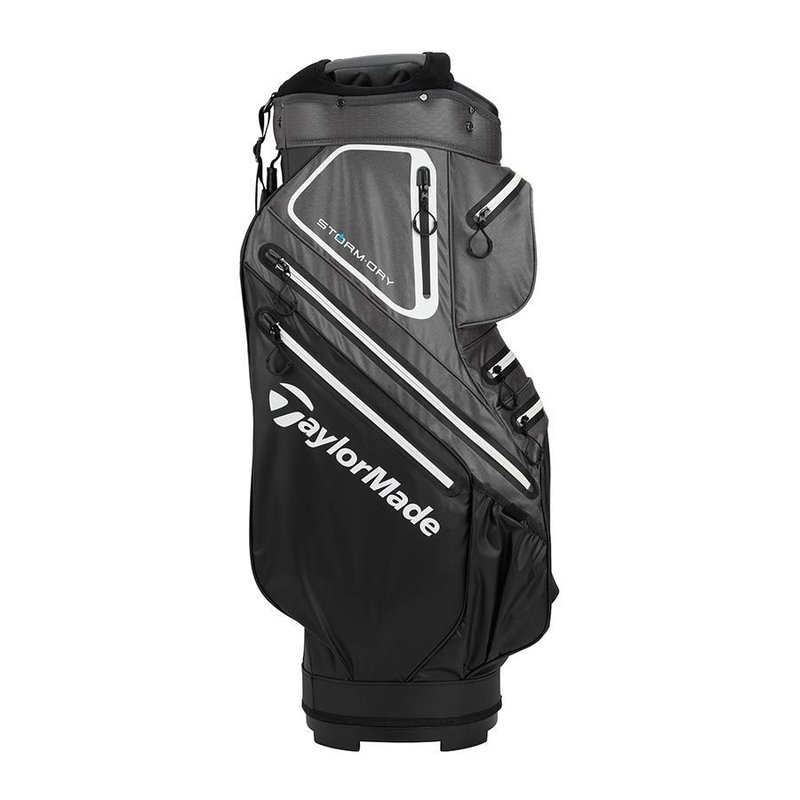 TaylorMade Storm-Dry Waterproof cart bag, black/grey