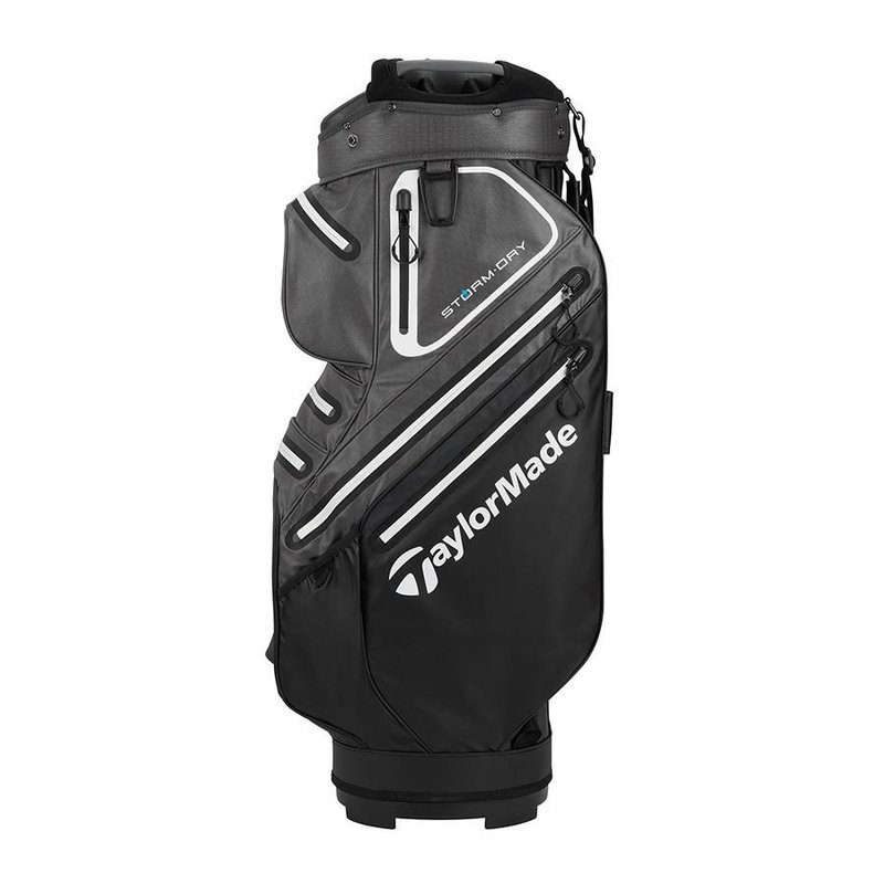 TaylorMade Storm-Dry Waterproof cart bag, black/grey