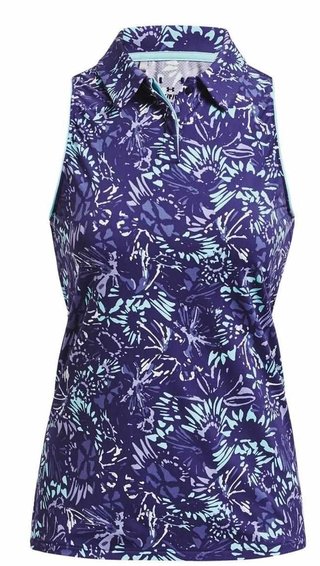 Under Armour Iso-Chill Sleeveless women's polo, sonar blue