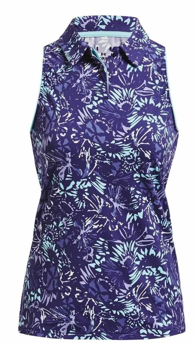 Under Armour Iso-Chill Sleeveless women's polo, sonar blue