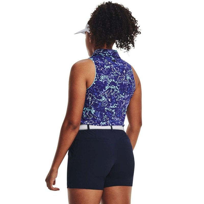 Under Armour Iso-Chill Sleeveless women's polo, sonar blue