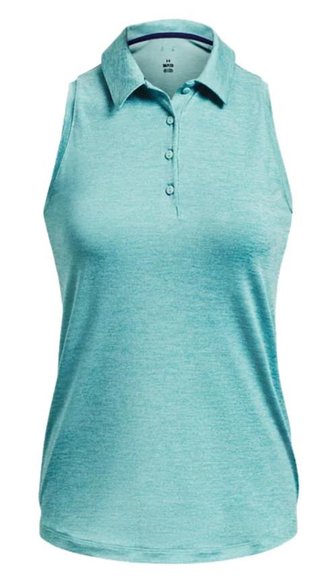 Under Armour Playoff Sleeveless women's polo, blue