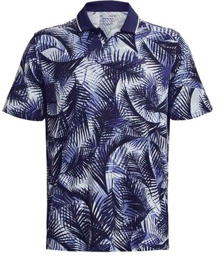 Under Armour Iso-Chill Graphic Palm men's polo, navy