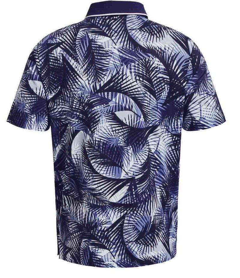 Under Armour Iso-Chill Graphic Palm men's polo, navy