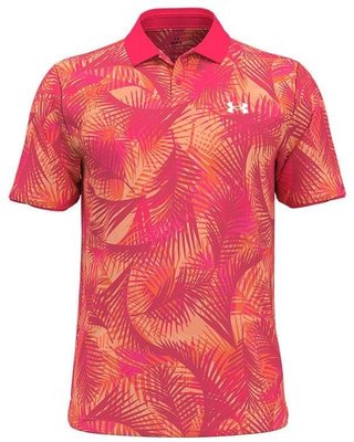 Under Armour Iso-Chill Graphic Palm men's polo, pink