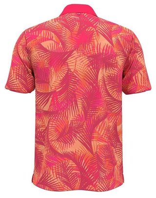 Under Armour Iso-Chill Graphic Palm men's polo, pink
