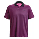 Under Armour Performance 3.0 Printed men's polo, black/pink