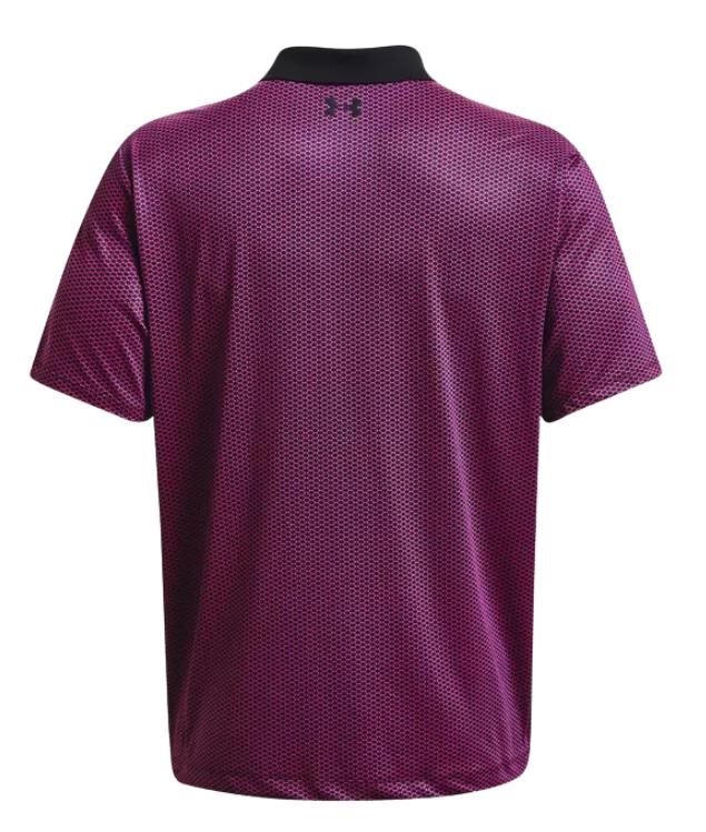 Under Armour Performance 3.0 Printed men's polo, black/pink