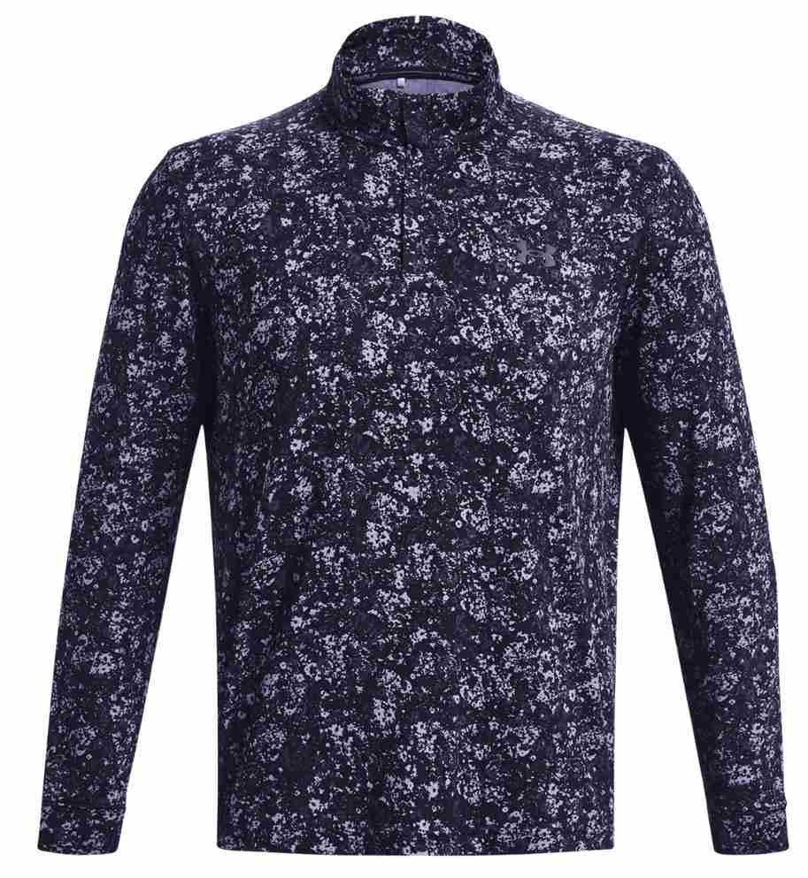 Under Armour Playoff Printed 1/4 Zip men's sweatshirt, navy