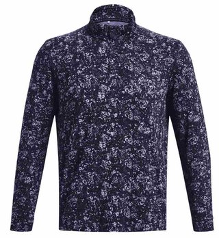 Under Armour Playoff Printed 1/4 Zip men's sweatshirt, navy