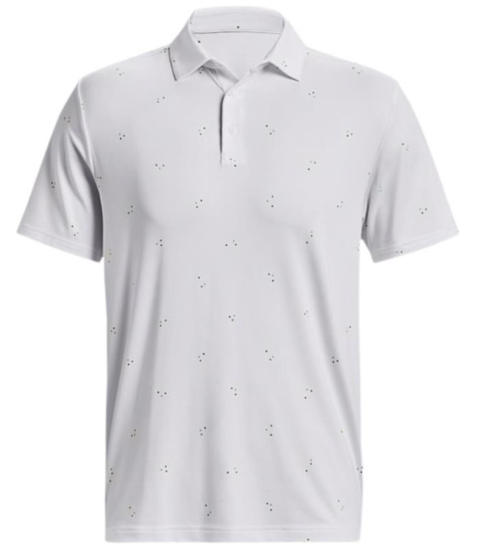 Under Armour Playoff 3.0 Printed men's polo, white/static blue