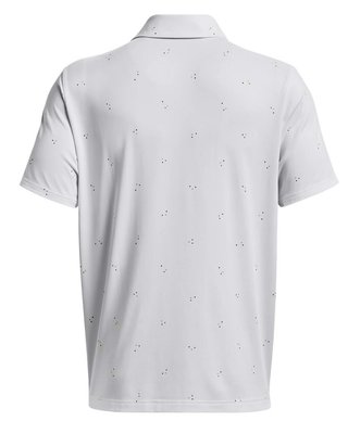 Under Armour Playoff 3.0 Printed men's polo, white/static blue