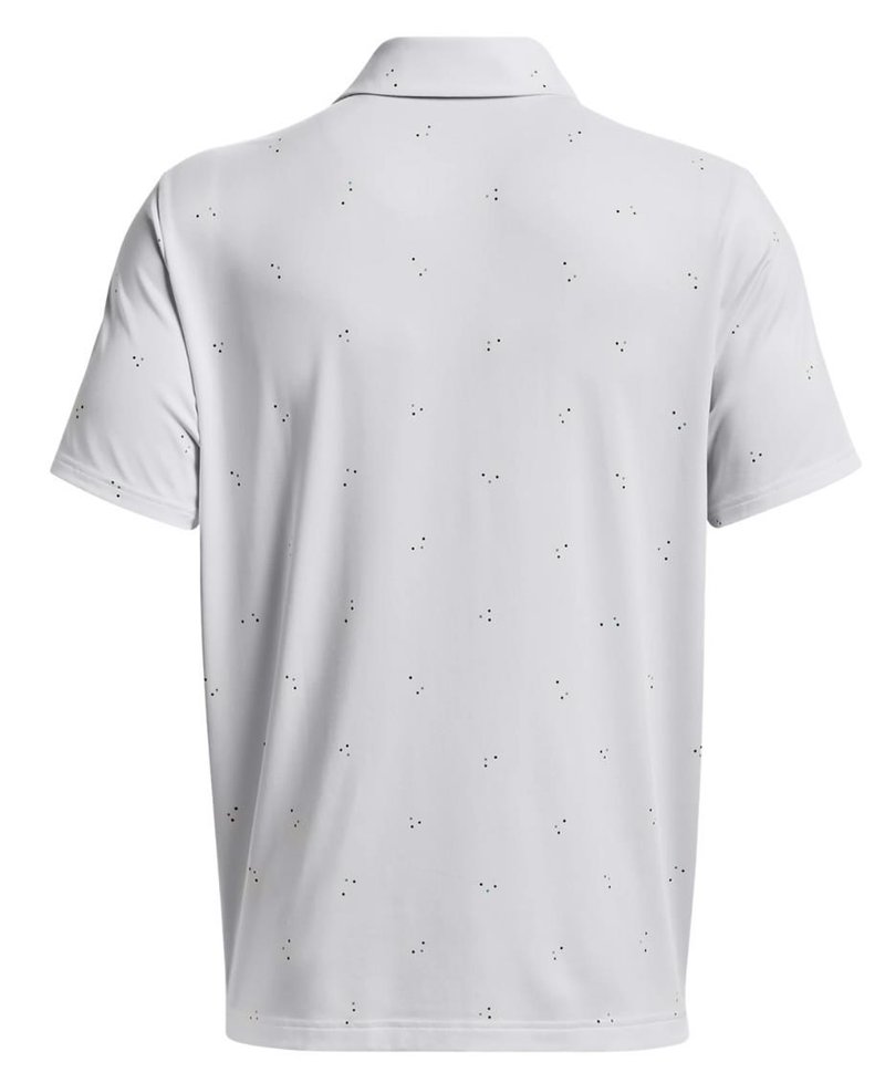 Under Armour Playoff 3.0 Printed men's polo, white/static blue