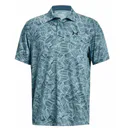 Under Armour Playoff 3.0 Printed men's polo, still water/static blue