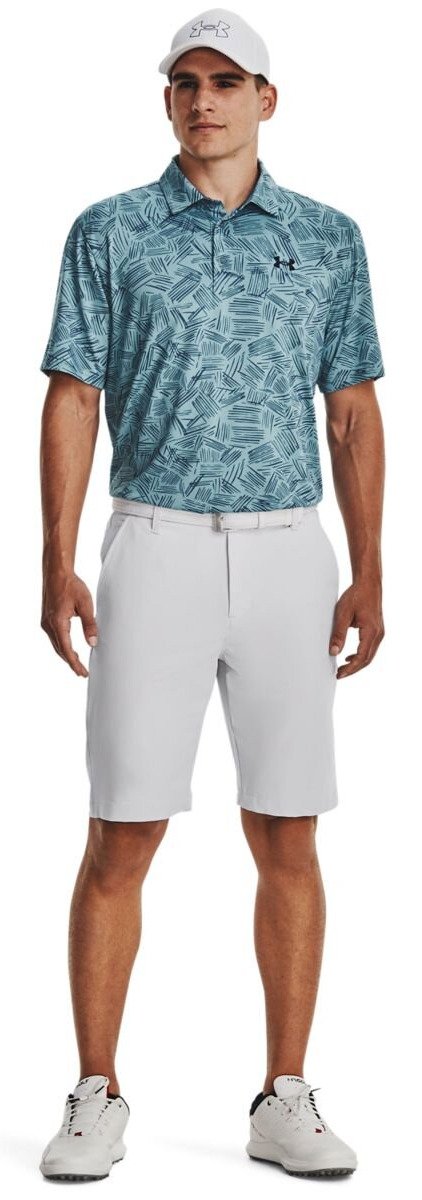 Under Armour Playoff 3.0 Printed men's polo, still water/static blue