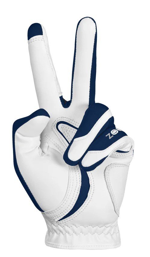 Zoom Zoom Hybrid mens golf glove, white/navy