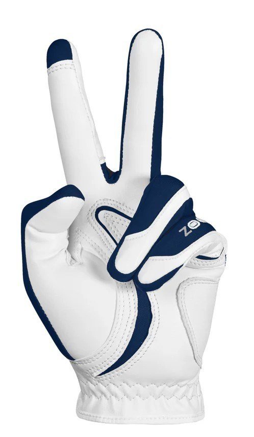 Zoom Zoom Hybrid ladies golf glove, white/navy
