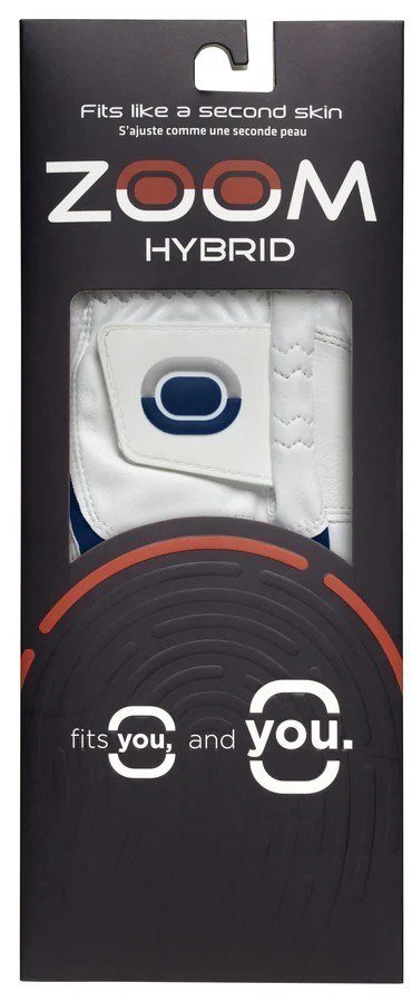 Zoom Zoom Hybrid ladies golf glove, white/navy