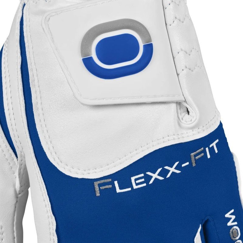 Zoom Zoom Hybrid ladies golf glove, white/royal