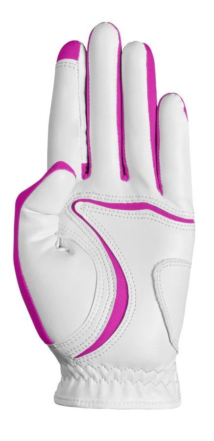 Zoom Zoom Hybrid ladies golf glove, white/pink