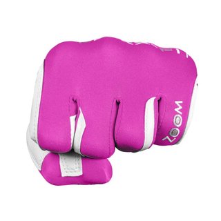 Zoom Zoom Hybrid ladies golf glove, white/pink