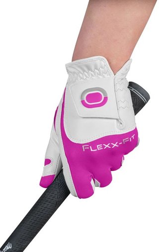 Zoom Zoom Hybrid ladies golf glove, white/pink