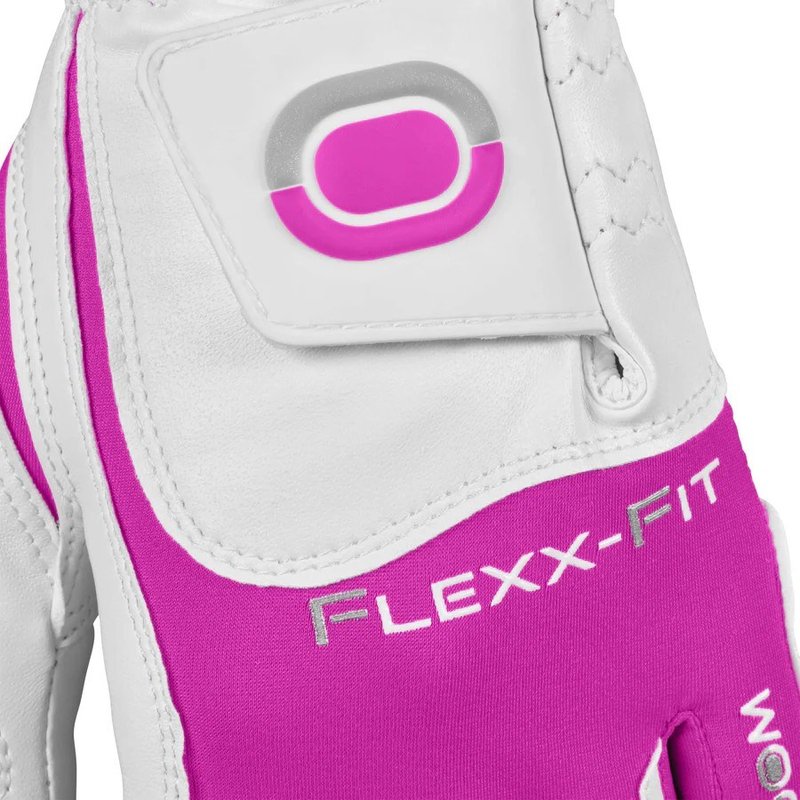 Zoom Zoom Hybrid ladies golf glove, white/pink