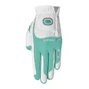 Zoom Hybrid ladies golf glove, white/mint