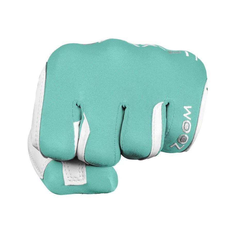 Zoom Zoom Hybrid ladies golf glove, white/mint