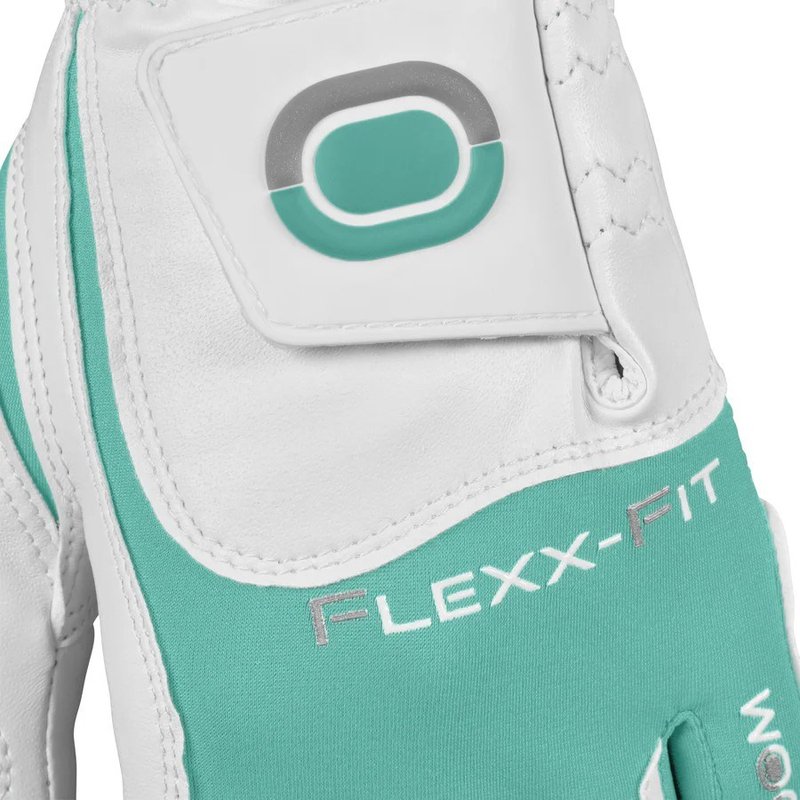 Zoom Zoom Hybrid ladies golf glove, white/mint