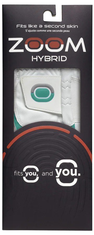 Zoom Zoom Hybrid ladies golf glove, white/mint