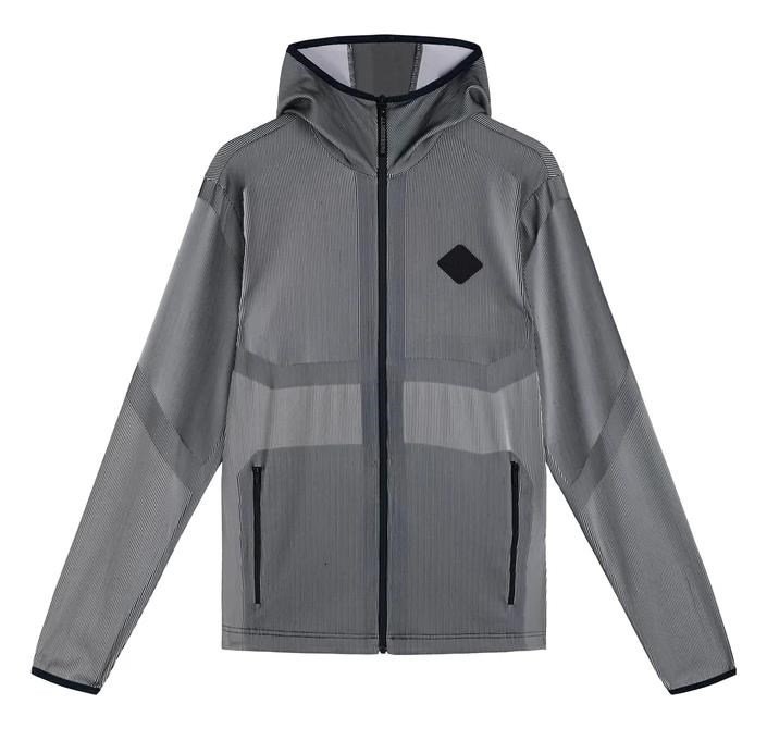 J.Lindeberg Jacquard men's hoodie, navy