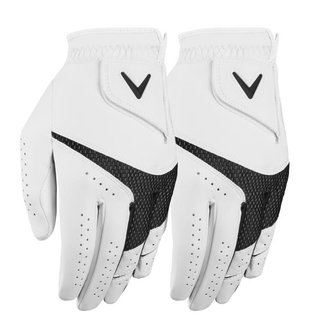 Callaway Weather Spann mens golf gloves (2pack), white
