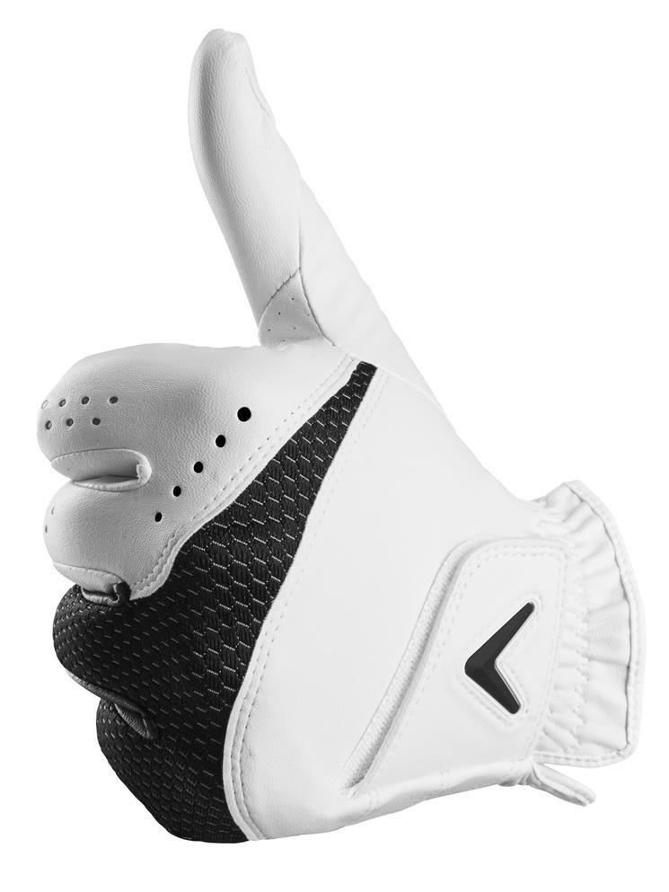 Callaway Weather Spann mens golf glove, white