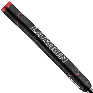 Lamkin SINKFIT Rubber Straight putter grip, Standard, black/red