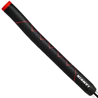 Lamkin SINKFIT Rubber Straight putter grip, Standard, black/red