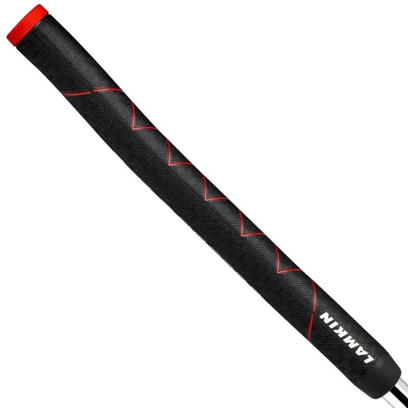 Lamkin SINKFIT Rubber Straight putter grip, Standard, black/red