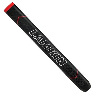 Lamkin SINKFIT Rubber Straight putter grip, Standard, black/red