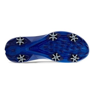 Ecco Biom G5 mens golf shoes, white/blue