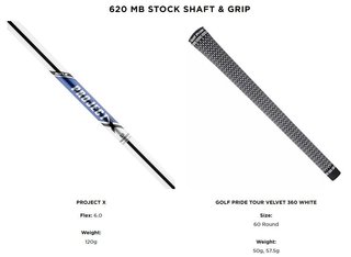 Titleist 620 MB men's irons, steel