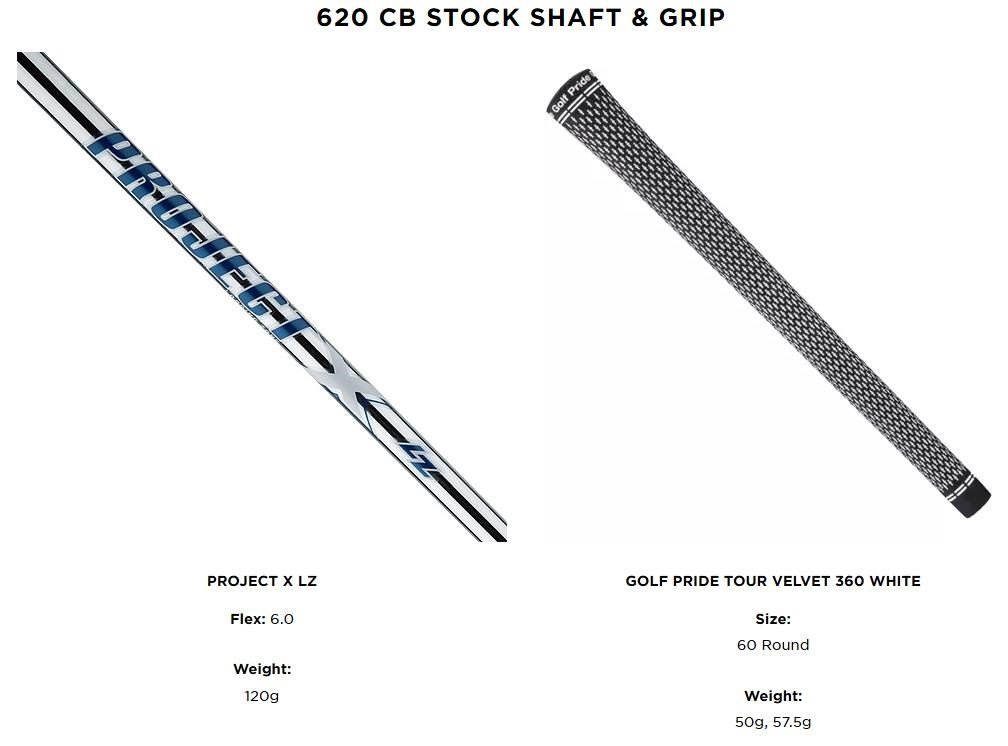 Titleist 620 CB men's irons, steel