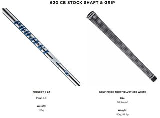 Titleist 620 CB men's irons, steel