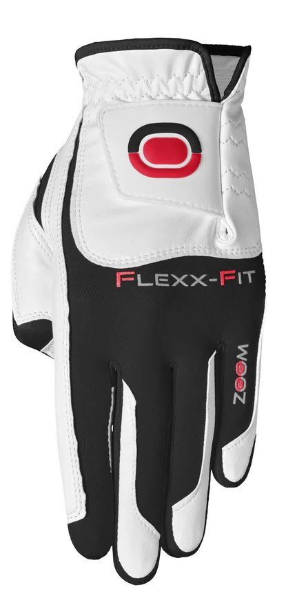Zoom Zoom Hybrid mens golf glove, white/black/red