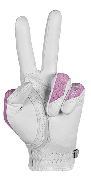 Zoom Zoom Sun Style ladies golf glove, white/pink