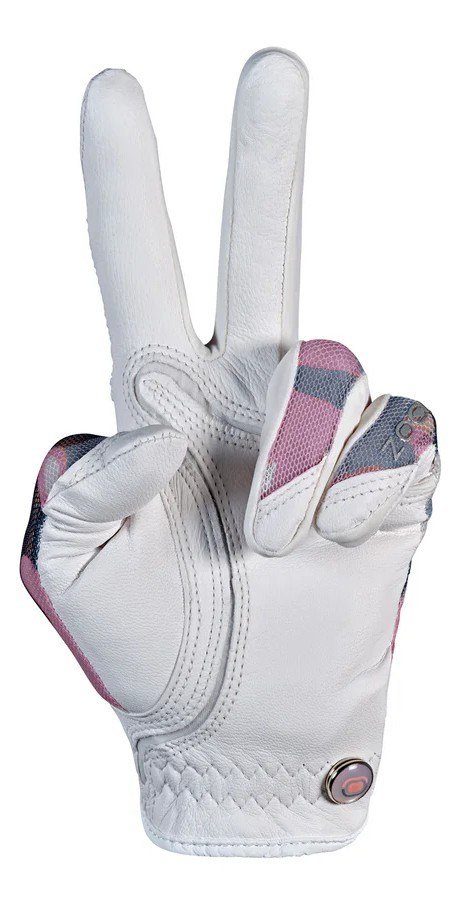 Zoom Zoom Sun Style ladies golf glove, white/pink