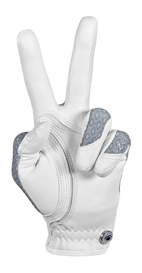 Zoom Zoom Sun Style ladies golf glove, white/black diamond